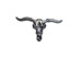 Silver Longhorn Steer Head