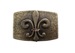 Gold Rectangle Fleur-de-lis