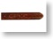 Brown Floral Vector Leather Belt - End