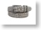 White Dress Alligator Print Leather Belt