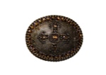 Antique Gold Cross Oval