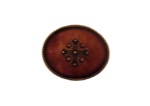 Brown Leather Cross Oval