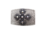 Silver Rectangle Gothic Cross