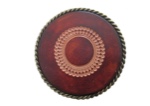 Rope Bordered Circle Leather Design