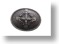 Small Silver Cross Oval