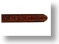 Brown Floral Vector Leather Belt - End