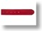 Hand-Painted Red Leather Belt - End