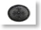 Antique Silver Cross Oval #2 - Jet Black
