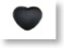 Black Leather Heart Belt Buckle