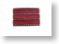 Red Leather Striped Belt Buckle