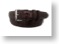 Dark Brown Semi-Spotted Alligator Print Dress Belt