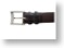 Matte Dark Brown Alligator Print Leather Belt - Alt