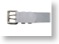 Smooth White Two Prong Leather Belt - Back