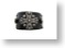 Black Crosses Leather Bracelet - Alt