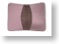Distressed Pink Twofold Business Leather Wallet - Front